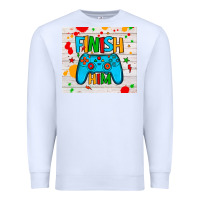 White finish him Premium Sweatshirt - JahusDesignShop