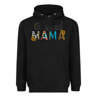 Black blessed mama Heavyweight Hoodie - CowhideDigitalArt