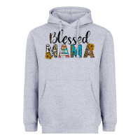 Heather Grey blessed mama Heavyweight Hoodie - CowhideDigitalArt