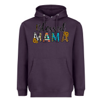 Plum blessed mama Heavyweight Hoodie - CowhideDigitalArt