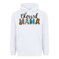 White blessed mama Heavyweight Hoodie - CowhideDigitalArt