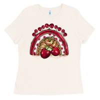 Bone cherry rainbow Ladies Tee - BarkalooDesign