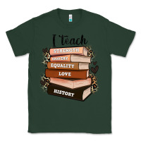 Sports Green i teach strength bravery equality love history Classic Tee - Zillion Design Studio