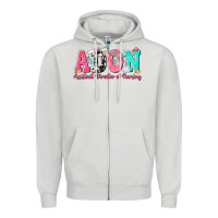 Dove Grey adon assistant director of nursing Zipper Hoodie - texasbilliewilder