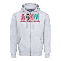 Heather Grey adon assistant director of nursing Zipper Hoodie - texasbilliewilder