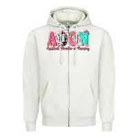 Oatmeal Heather adon assistant director of nursing Zipper Hoodie - texasbilliewilder