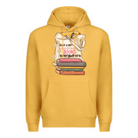 Mustard just a girl who brings books everywhere Premium Hoodie - MaliasSmallBusiness