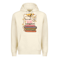 Sandshell just a girl who brings books everywhere Premium Hoodie - MaliasSmallBusiness