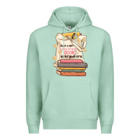 Seafoam just a girl who brings books everywhere Premium Hoodie - MaliasSmallBusiness