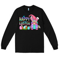 Black happy easter gnomes Long Sleeve Tee - Zillion Design Studio