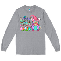 Heather Grey happy easter gnomes Long Sleeve Tee - Zillion Design Studio