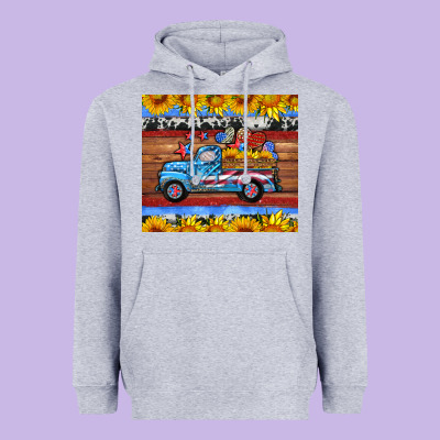 American Truck Tumbler Heavyweight Hoodie Designed By Hra Design Shop