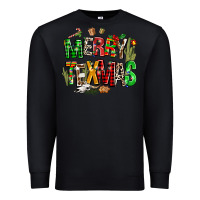 Black christmas texas western Premium Sweatshirt - AdoDesignShop