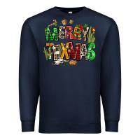 Navy christmas texas western Premium Sweatshirt - AdoDesignShop