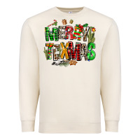 Sandshell christmas texas western Premium Sweatshirt - AdoDesignShop