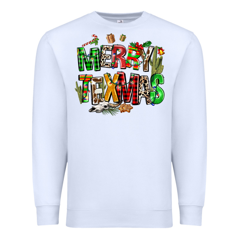 Christmas Texas Western Premium Sweatshirt by AdoDesignShop | Teevron