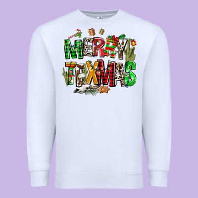 Christmas Texas Western Premium Sweatshirt Designed By Adodesignshop