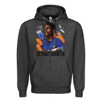 Charcoal Heather afro man nurse life Zipper Hoodie - texasbilliewilder