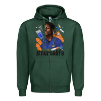 Sports Green afro man nurse life Zipper Hoodie - texasbilliewilder