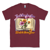 Burgundy watch them grow Classic Tee - texasbilliewilder