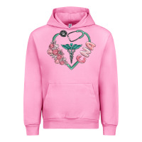 Fuchsia Pink cna heart Urban Hoodie - MaliasSmallBusiness