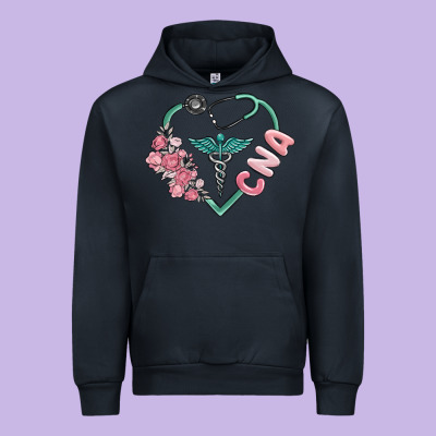 Cna Heart Urban Hoodie Designed By Maliassmallbusiness