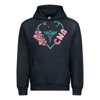 Navy cna heart Urban Hoodie - MaliasSmallBusiness