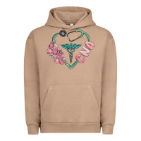 Pigment Burro cna heart Urban Hoodie - MaliasSmallBusiness