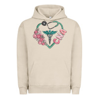 Pigment French Oak cna heart Urban Hoodie - MaliasSmallBusiness