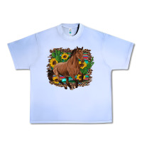 Grape Ice western horse cactus sunflowers serape leopard  turquoise wooden Urban Heavy Tee - Artiststas