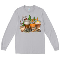 Moon Dust coffee cups tiger with coffee beans Long Sleeve Tee - texasbilliewilder
