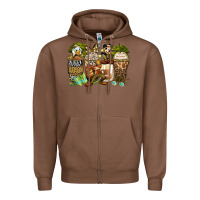 Chestnut safari cartoon characters coffee cups Zipper Hoodie - Zillion Design Studio