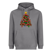 Storm christmas truck tree Heavyweight Hoodie - FaDigitalArtStudio