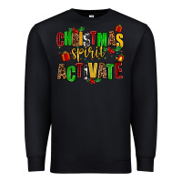 Black christmas spirit activate Premium Sweatshirt - AdoDesignShop