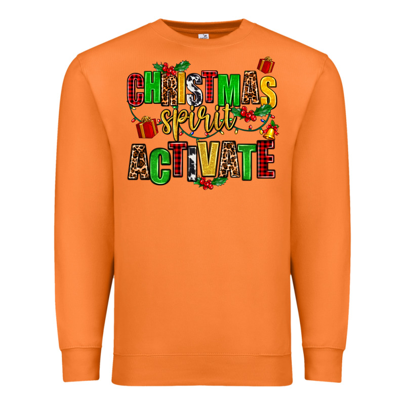 Christmas Spirit Activate Premium Sweatshirt by AdoDesignShop | Teevron