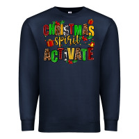 Navy christmas spirit activate Premium Sweatshirt - AdoDesignShop