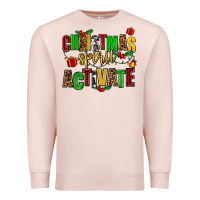 Pale Pink christmas spirit activate Premium Sweatshirt - AdoDesignShop
