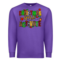 Purple christmas spirit activate Premium Sweatshirt - AdoDesignShop