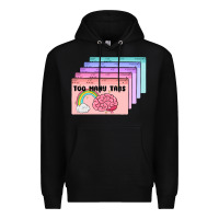 Black too many tabs Premium Hoodie - MaliasSmallBusiness