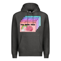 Charcoal Heather too many tabs Premium Hoodie - MaliasSmallBusiness