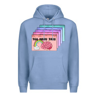Colony Blue too many tabs Premium Hoodie - MaliasSmallBusiness