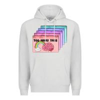 Dove Grey too many tabs Premium Hoodie - MaliasSmallBusiness