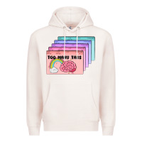 Pale Pink too many tabs Premium Hoodie - MaliasSmallBusiness