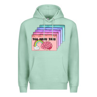 Seafoam too many tabs Premium Hoodie - MaliasSmallBusiness