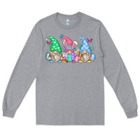 Heather Grey easter gnomes Long Sleeve Tee - Zillion Design Studio