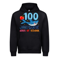 Black 100 jawsome days of school Urban Hoodie - MaliasSmallBusiness