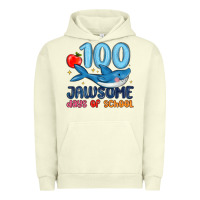 Pigment Pistachio 100 jawsome days of school Urban Hoodie - MaliasSmallBusiness