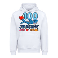 White 100 jawsome days of school Urban Hoodie - MaliasSmallBusiness