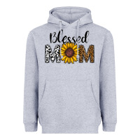 Heather Grey blessed mom Heavyweight Hoodie - CowhideDigitalArt