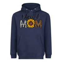 Navy blessed mom Heavyweight Hoodie - CowhideDigitalArt